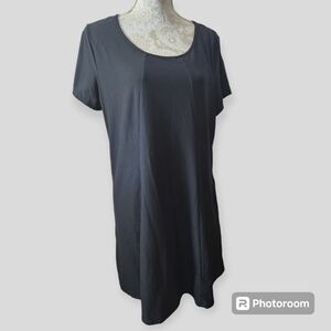 New Directions Black T-Shirt Dress size XL